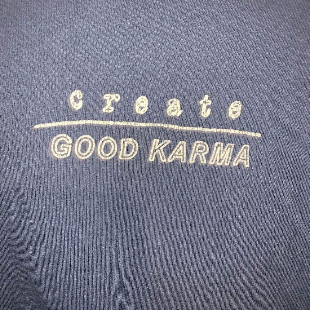 Create Good Karma Yin Yang Double Sided French Pastry Top Shirt L - Picture 4 of 5